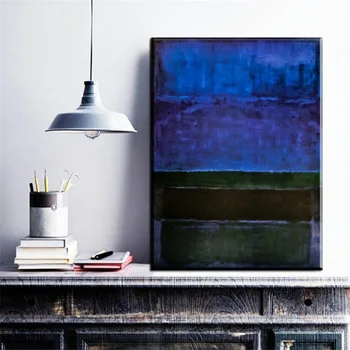 Марк Ротко Абстрактная картина маслом на холсте без рамы, безрамная голограмма, художественный рисунок для гостиной, домашний декор