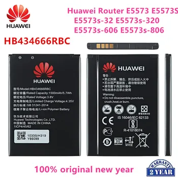 100% Оригинальный аккумулятор HB434666RBC 1500 мАч Для мобильного телефона Huawei Router E5573 E5573S E5573s-32 E5573s-320 E5573s-606 E5573s-806