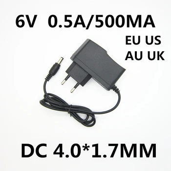 1шт 6V 0.5A 500MA AC DC Адаптер Питания Зарядное Устройство Для OMRON I-C10 M4-I M2 M3 M5-I M7 M10 M6 M6W Монитор артериального давления