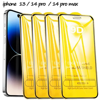 20ШТ 9D Защитная пленка для экрана из Закаленного Стекла для iPhone 14 13 12 11 Pro Max Защитное Стекло для iPhone X XR XS Max 7 8 6S 14 Plus