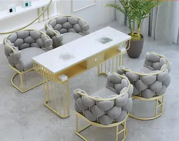мраморный маникюрный стол и стул Nordic Dali, комод, столик для макияжа, салонное оборудование, мебель