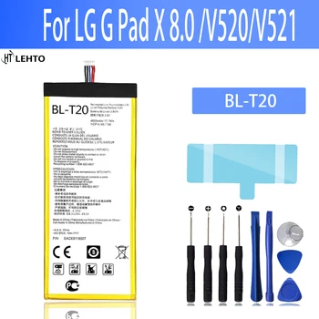 100% Новый Оригинальный Аккумулятор BL-T20 5100 мАч для телефона LG G Pad X 8.0 V521