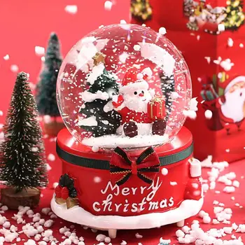Украшения для дома, Рождественский хрустальный шар, музыкальная шкатулка, Креативные подарки для детей, мальчиков, Подруг, учителей, Рождественские подарки