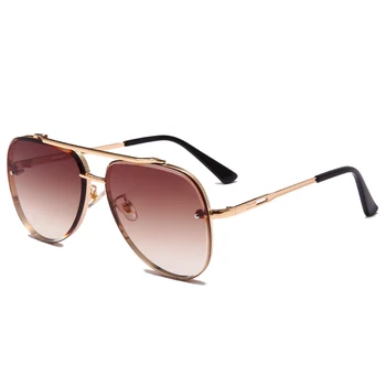 Новые модные Классические солнцезащитные очки Pilot, Крутой мужской бренд, Металлические Солнцезащитные очки, Винтажные женские оттенки UV400 Oculos De Sol