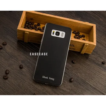 Изготовленная на заказ Задняя наклейка из натуральной кожи для SAMSUNG Galaxy S8 S8