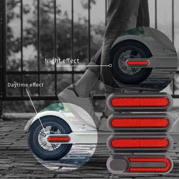 Светоотражающая Защитная Оболочка для Электрического скутера Xiaomi Mi M365/PRO/1S/Essential Scooter, Задняя Крышка Ступицы заднего колеса, Красная
