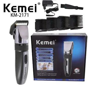 Kemei KM-2171, Горячая продажа, Керамическая режущая головка, Инструкция По Зарядке Высокой Мощности, мужская профессиональная машинка для стрижки волос