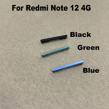 Оригинальный объем питания для Xiaomi Redmi Note 12 4G, Боковые кнопки, клавиши включения-выключения, Запасные части для ремонта