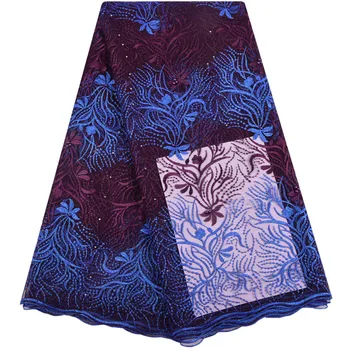 Французская кружевная ткань 2019, Новейшая африканская кружевная ткань и вышивка, тюлевая ткань, Высококачественная французская кружевная ткань из бисера 1389