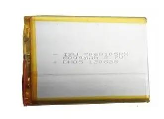 Бесплатная доставка 1шт 3,7 В 6000 мАч 7068105 полимерная литий-ионная аккумуляторная батарея li-po для планшета PDA PSP MID