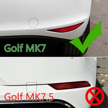 Для -Golf 7 MK7 GTD 2012-2015 Сплиттер заднего бампера Canard, Противотуманная фара, Вентиляционное отверстие, Боковая накладка, яркий черный
