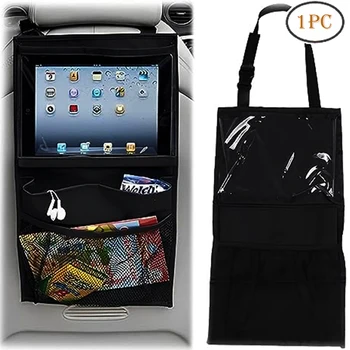 Органайзер для автокресла из многофункциональной ткани Оксфорд; сумка для хранения на заднем сиденье автомобиля с несколькими карманами; чехол для планшета для детей