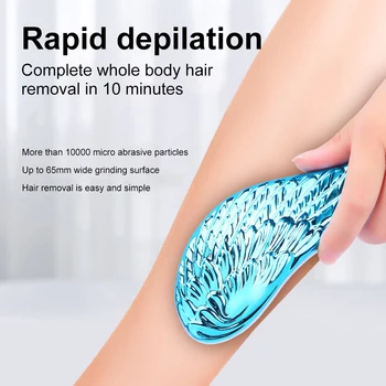 Нанокристаллический Эпилятор-Ластик для удаления волос в бикини, Женский Безболезненный Депилятор, Безопасный Инструмент для удаления волос на физическом теле для женщин