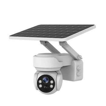 4G WIFI Солнечная камера PIR 3MP 5MP Солнечная панель PTZ-камера CCTV Беспроводная IP-камера наблюдения Аккумуляторная Батарея