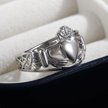 CAOSHI Модные выдалбливают кольца для женщин, мужчин, высококачественные серебряные кольца для свадебной пары, аксессуары для церемонии помолвки, подарок