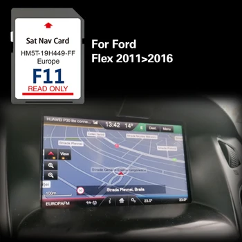 Для Ford Flex 2011 2016 64GB F11 SYNC2 Обновленная версия Литва Испания Нидерланды Люксембург Карта Спутниковой GPS Навигации SD Карта
