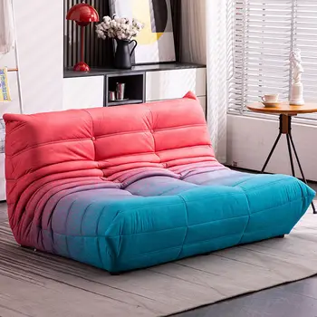 Современная чистая красная светлая роскошная небольшая квартира спальня свободное пространство кресло для отдыха caterpillar ленивый диван мебель для гостиной