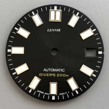 S-Watch черный 62-миллиметровый циферблат для sei... часы super japan c3 lume с логотипом s, высококачественный механизм NH35 и стрелки корпуса nh36