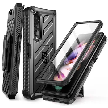 Для Samsung Galaxy Z Fold 3 Case 5G (2021) SUPCASE UB Прочный Зажим для ремня, Противоударный Защитный чехол со встроенной защитой экрана