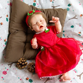 FEELWIND Alive виниловый возрожденный малыш-близнец Рождественский подарок Bebe, 17 дюймов, игрушка, реалистичная для детей, милая кукла