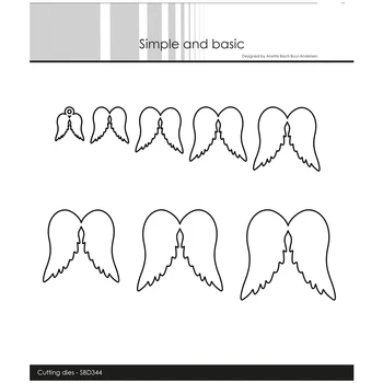 Рождественские режущие штампы Angelwings для Нового 2023 года, рамка для изготовления бумаги для скрапбукинга, открытки, принадлежности для рукоделия, без штампов