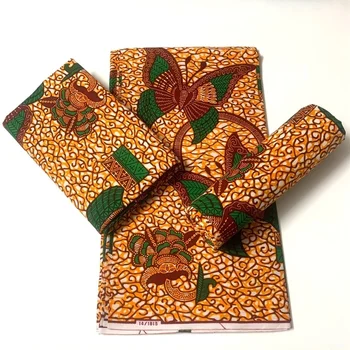 Африканская ткань с принтом Восковая Ткань Africain 100% Хлопок Высококачественная Швейная ткань Лоскутный материал Оригинальный Воск Настоящая ткань
