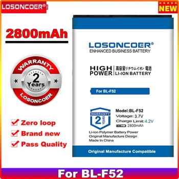 LOSONCOER 0 Цикл 100% Новый аккумулятор BL-F52 для батареек BL-F52