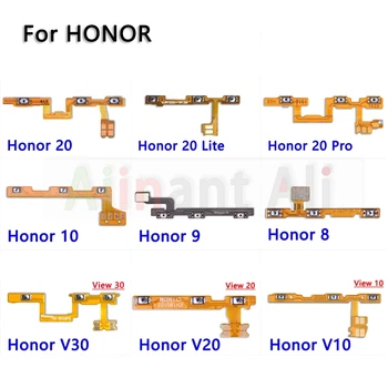 Оригинальная кнопка Включения Выключения громкости клавиша Гибкий Кабель Лента Для Huawei Honor 8 9 9i 9X 10 20 20i 20s 30 30s View Pro Plus Lite