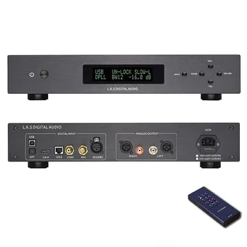 L.K.S Audio LKS MH-DA004 Двойной ES9038pro DAC DSD USB модернизированный Crystek CCHD-575 коаксиальный BNC AES EBU DoP I2S оптический аудиодекодер