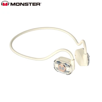Оригинальная Беспроводная Bluetooth-гарнитура MONSTER Open Ear Lite + Направленная Воздушная проводимость, Спортивные наушники HiFi Без ушных крючков