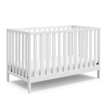 Детская кроватка-трансформер Sunset 4 в 1, белая детская кровать деревянная 