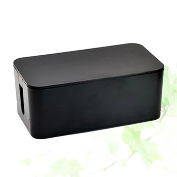 Коробка-органайзер для силового кабеля, пластиковая коробка-органайзер для данных, гарнитура, отделочный органайзер для проводов (S, черный)