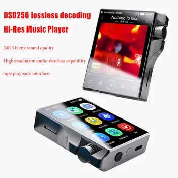 Портативный Аудиоплеер Hi-Fi MP3 Беспроводной Bluetooth Эквалайзер Регулировка Звука Аудиофильский Walkman DSD256 24-битный Проигрыватель Декодирования Без потерь