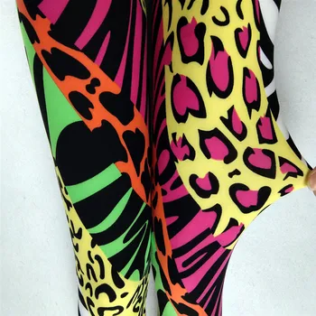 Женские леггинсы FCCEXIO с леопардовым принтом, Высокоэластичные спортивные леггинсы для бега, Тонкие женские повседневные брюки, брюки для фитнеса