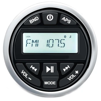 Водонепроницаемый Bluetooth морской MP3-плеер Bluetooth-радио с MP3-плеером AM FM-радио USB для потоковой передачи музыки