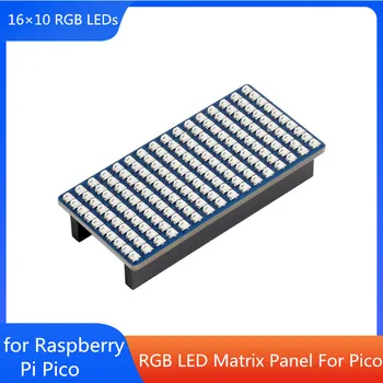 RGB 5V 16X10 Полноцветный светодиодный матричный Панельный модуль Breakout HAT для RPI Raspberry Pi Pico W H WH RP2040 Плата Расширения Аксессуары