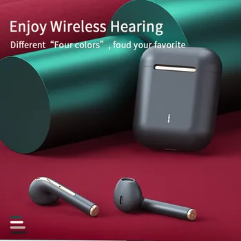J18 Беспроводные Bluetooth наушники Спортивные вкладыши с сенсорным управлением Наушники Hi Fi Стерео музыкальная гарнитура для iPhone Samsung Xiaomi HUAWEI