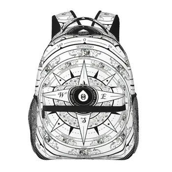 Рюкзак Compass Rose для девочек и мальчиков, Дорожный рюкзак для подростков, школьная сумка