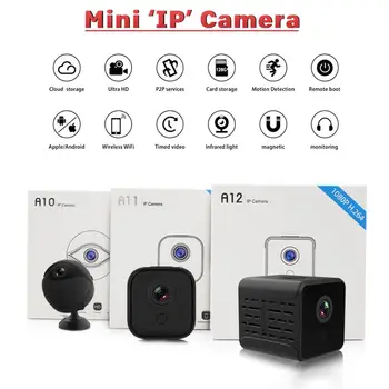 A11 A12 A10 1080P HD Wifi IP Mini Cam Ночного Видения Безопасности Micro Home Smart CCTV Видеорегистратор с Обнаружением Движения Camcorde PK SQ23
