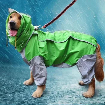 Дождевик для собак, Водонепроницаемый комбинезон для собак, Дождевик в горошек Для собак среднего размера, куртка с капюшоном, Дождевик для домашних животных, chubasquero para perrors