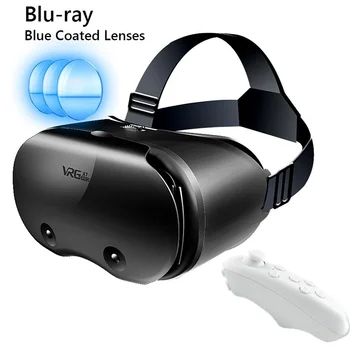 3D VR Гарнитура Умные Очки виртуальной реальности Шлем Для смартфонов 5-7 Дюймов Телефон С контроллерами Наушники Продажа Биноклей