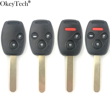 Дистанционный автомобильный ключ OkeyTech с кнопочной накладкой Для Honda Accord CRV Pilot Civic 2003 2004 2005 2006 2007 Сменный брелок