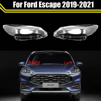 Колпачки автоматической Подсветки Для Ford Escape 2019 2020 2021 Крышка фары Автомобиля Крышка лампы Фары Прозрачный Абажур лампы Стеклянный корпус Объектива