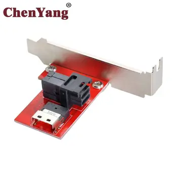 Сетевой адаптер Jimier Chenyang PCI-Express 4.0 Slimline SAS SFF-8654 для HD SFF-8643 PCBA с кронштейном
