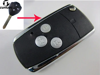 Металлический Каркас Shinine Модифицированный Складной Флип-корпус дистанционного ключа 3 кнопки Для Toyota Camry Reiz Yaris