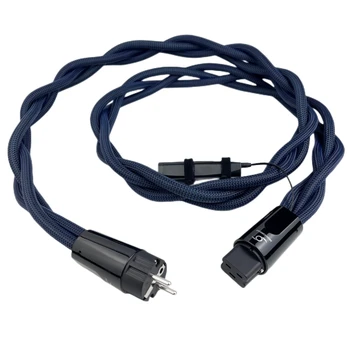 Ураганный Сильноточный кабель питания AC Audio США и ЕС, штекер Schuko со шнуром Black Box