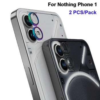 Для телефона Nothing 1 Чехол для камеры с закаленным стеклом и металлическим кольцом, защитная пленка для задней линзы на телефоне Nothing (1) Phone1