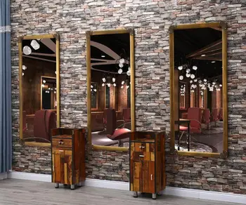 Парикмахерское зеркало чистая знаменитость ретро парикмахерская зеркало макияж с одной рамкой парикмахерский салон, посвященный