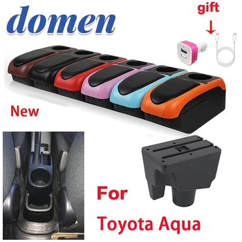 Для Toyota Aqua Подлокотник Для Toyota Aqua Prius C Автомобильный Подлокотник Центральный Ящик для хранения USB подстаканник Детали интерьера специальная Модернизация