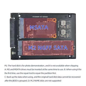M.2 NGFF + Карта адаптера mSATA на SATA 3,0 SSD-конвертер 6 Гбит/с с Разъемом для подключения Адаптера твердотельного накопителя